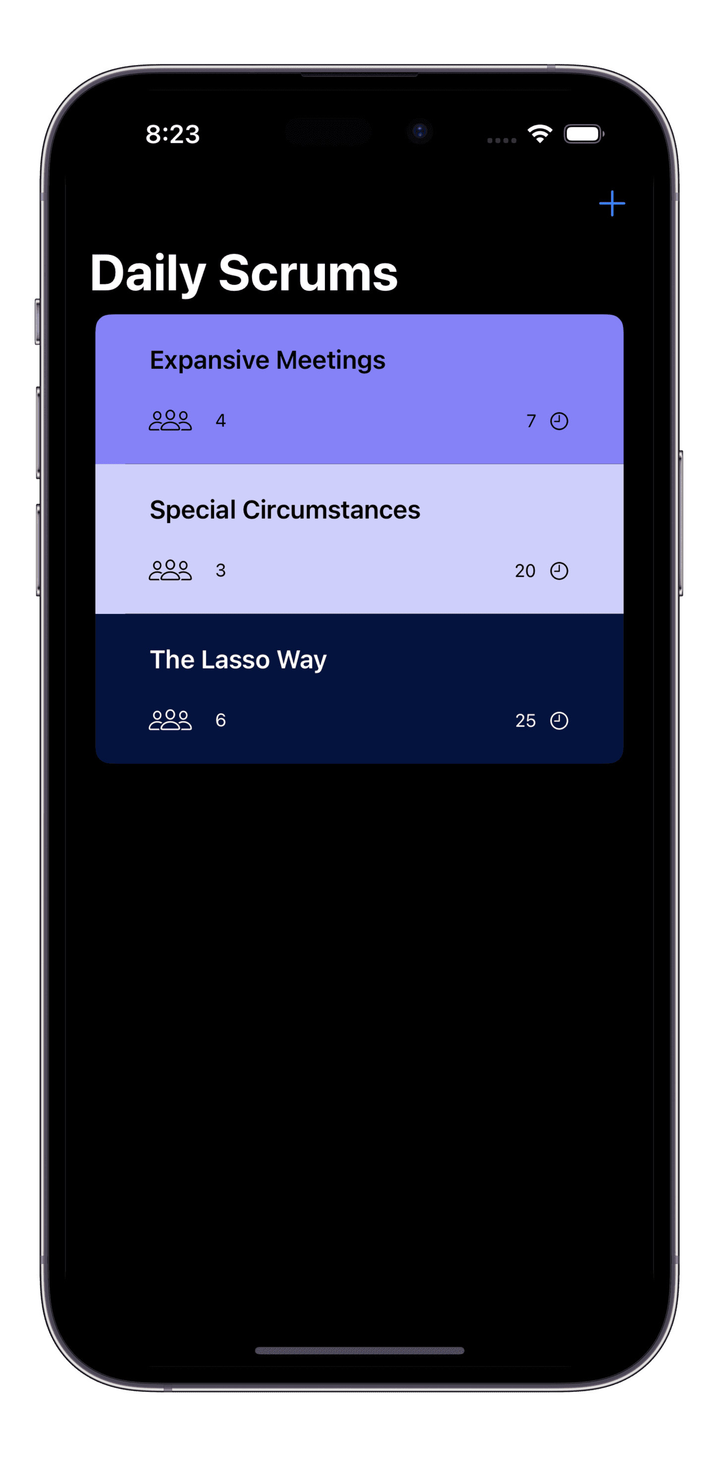 Scrumdinger App Screenshot 2